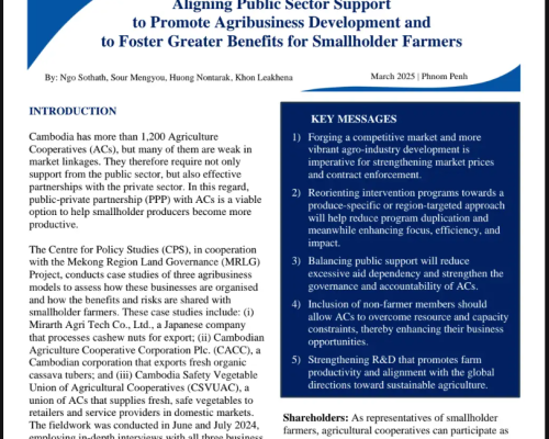 Policy Brief 22 (2025) Promote Agribusiness Development and to Foster Greater Benefits for Smallholder Farmers_EN (4)
