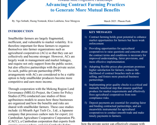 Policy Brief 21 (2025) Advancing Contract Farming to Enhance Practicality and Mutual Benefits_EN (2)