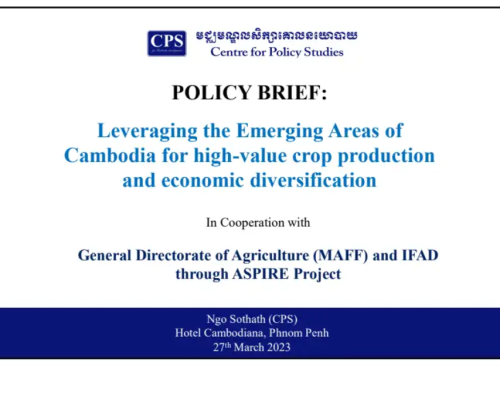 PPT Slide 09 (2023 03) Leveraging the Emerging Areas of Cambodia for High-Value Crop Production and Economic Diversification EN (1)