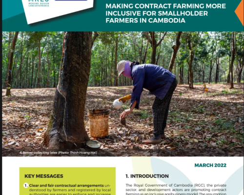 Policy Brief 07 (2022) Making Contract Farming More Inclusive for Smallholder Farmers in Cambodia-EN